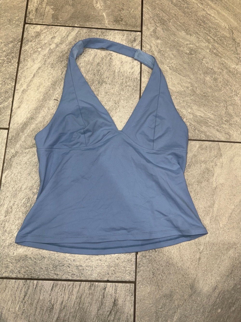 Light Blue Halter Tank Top